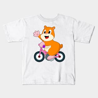 Hamster Bicycle Kids T-Shirt